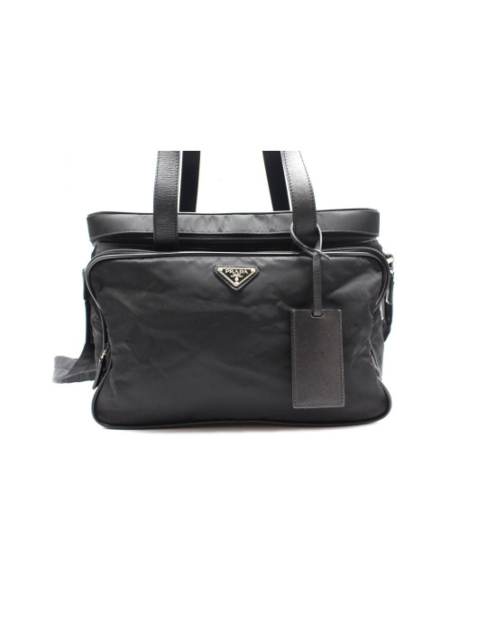 Prada Beauty Case Segeltuch Schwarz